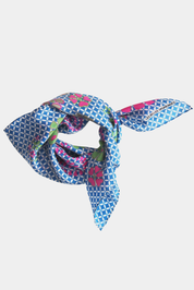 Mini Shippo Marine Silk Scarf - Presence Hamilton