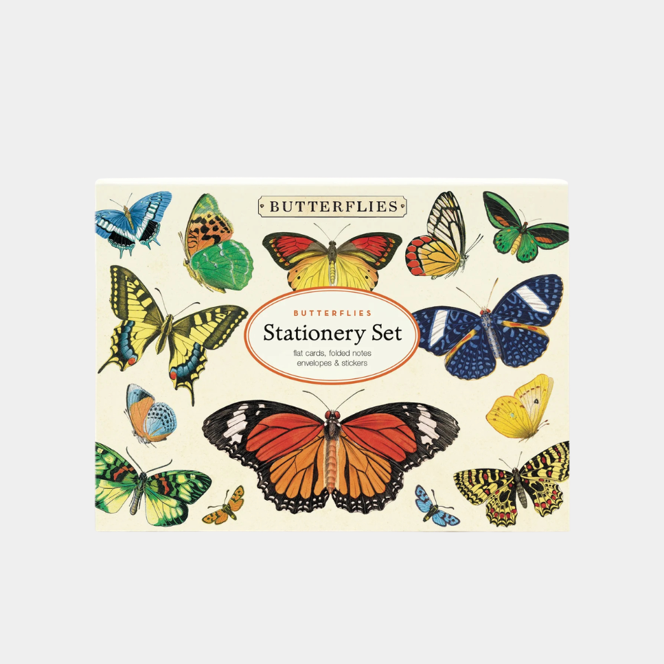 Cavallini Stationery Set- Butterflies - Presence Hamilton