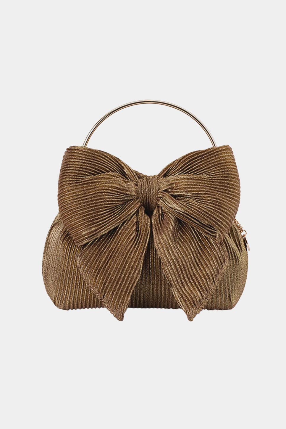 Elise Pleated Top Handle - Bronze - Presence Hamilton