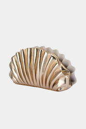 Hollie Pleated Clutch -Gold - Presence Hamilton