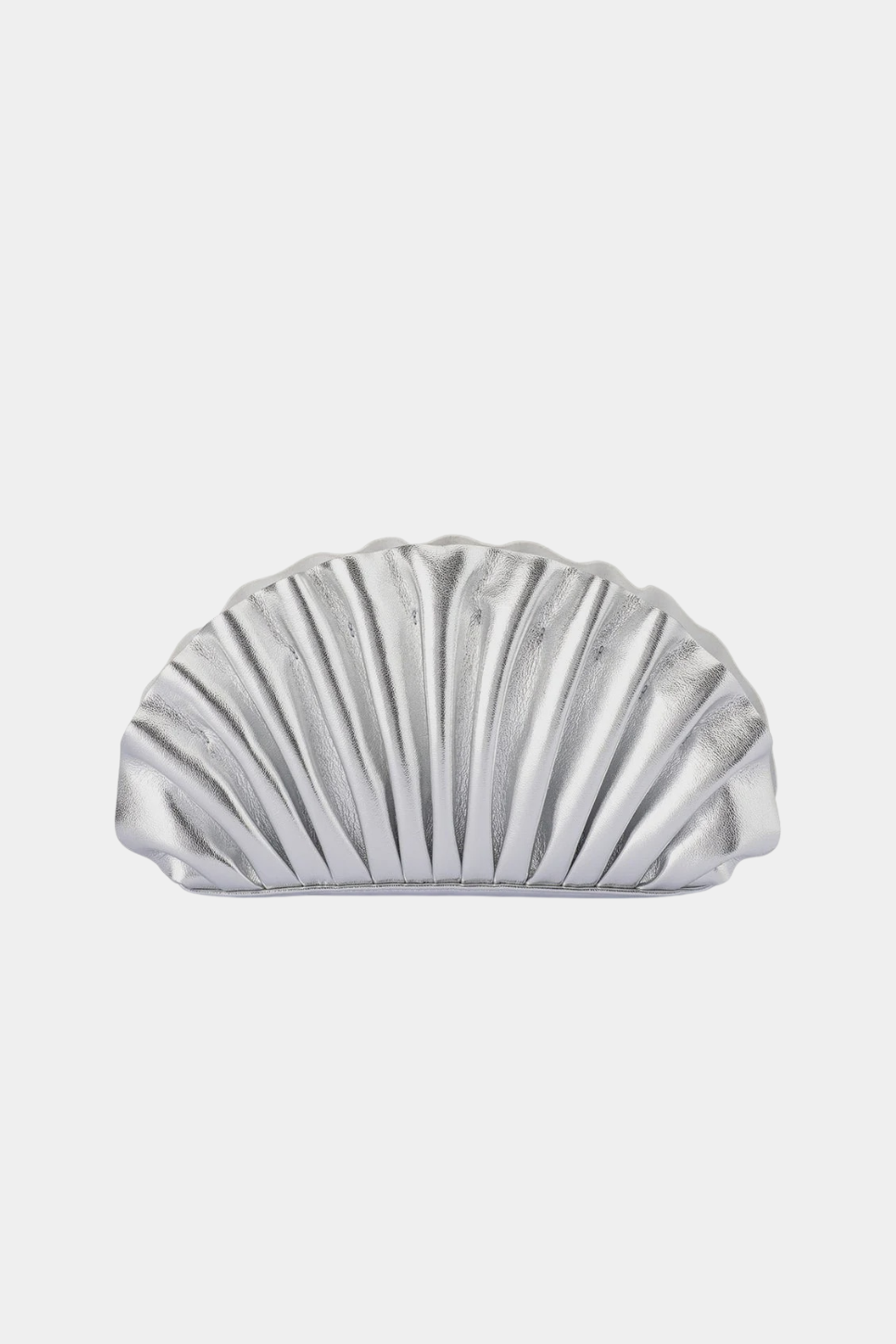 Hollie Pleated Clutch - Silver - Presence Hamilton