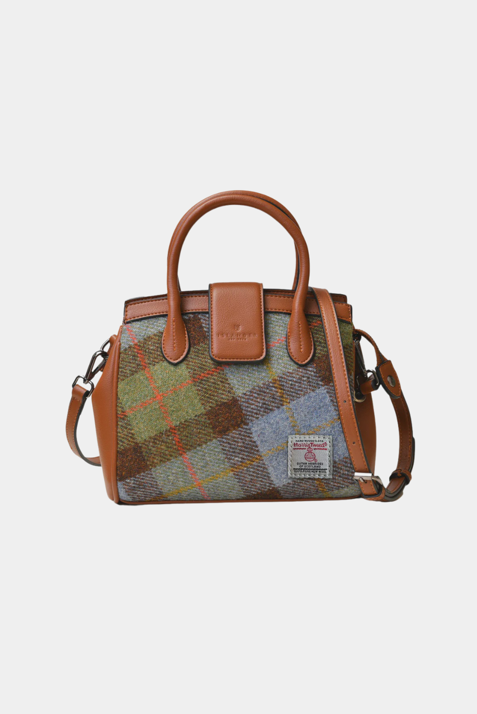 The Mini Tiree-Chestnut & Blue Tartan