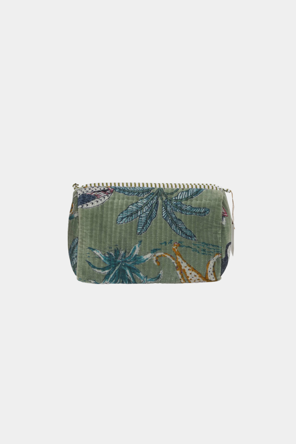 Velvet Pouch - Sage Tiger -Small - Presence Hamilton