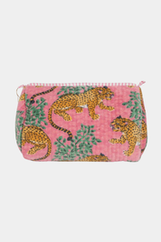 Velvet Pouch -Rose Tiger - Large - Presence Hamilton