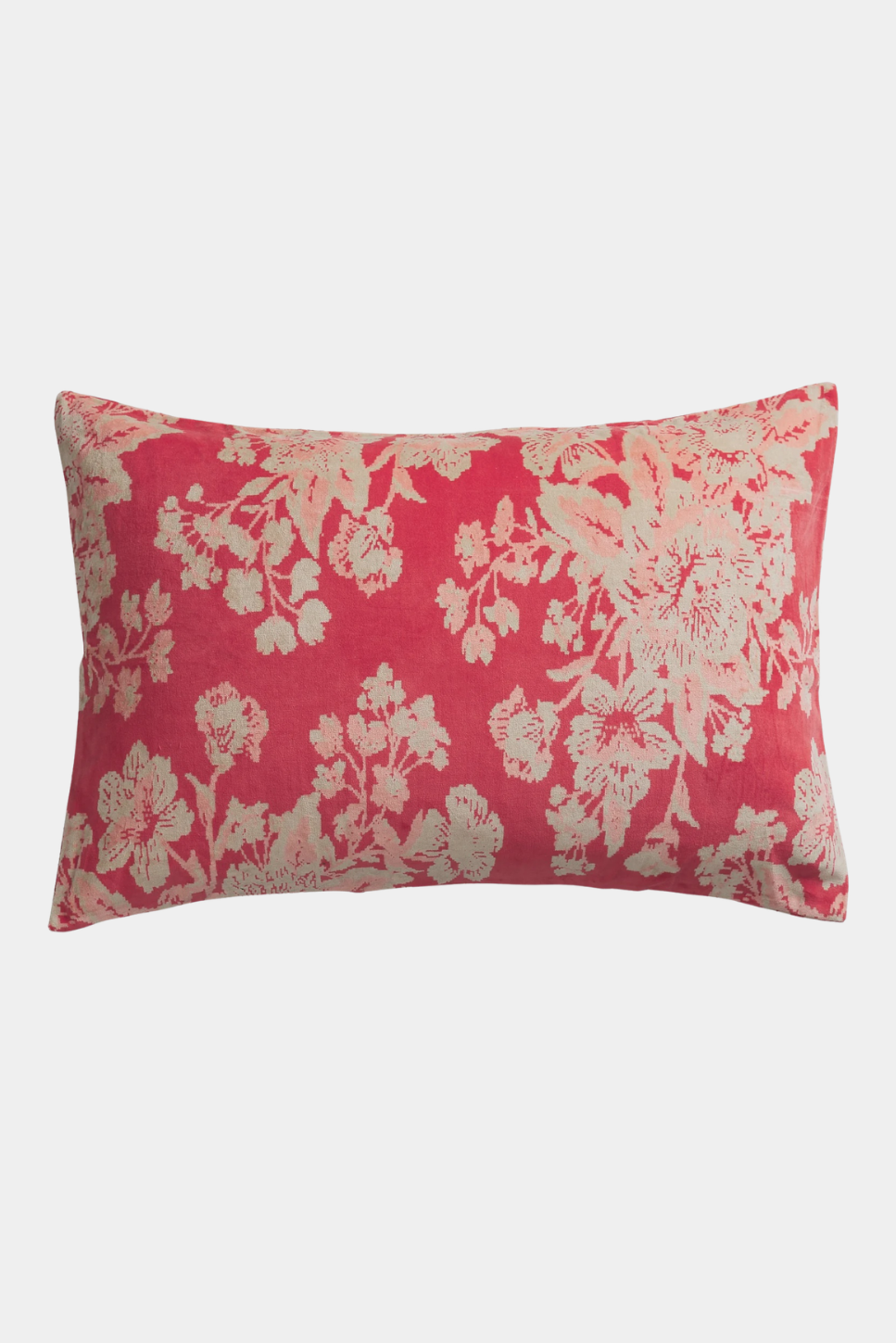 Hazel Velvet Standard Pillowcase- Vermillion - Presence Hamilton