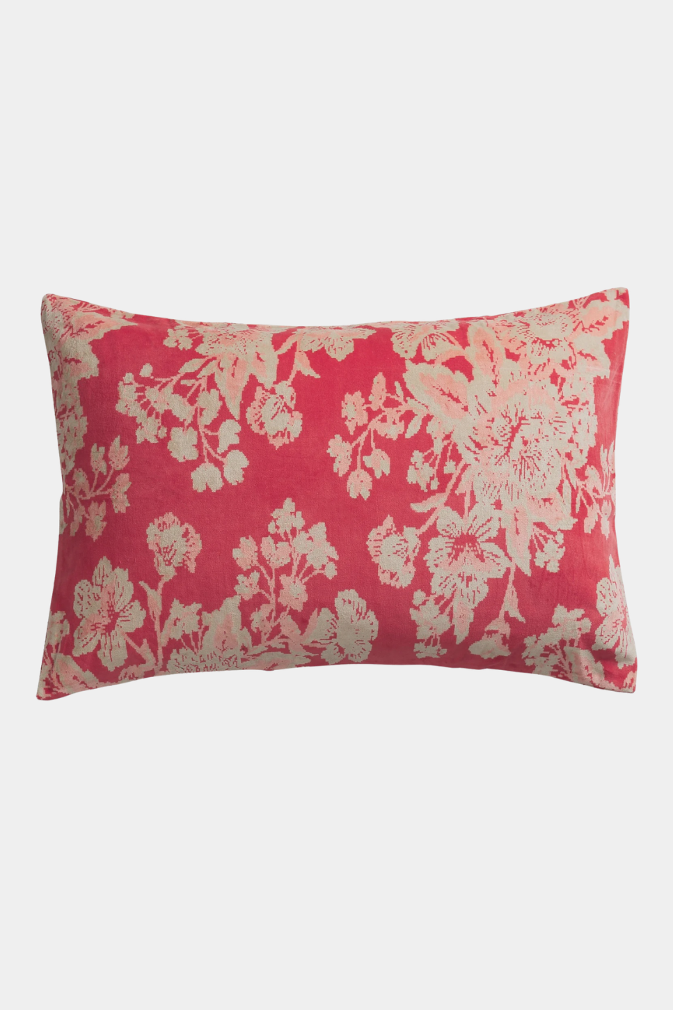 Hazel Velvet Standard Pillowcase- Vermillion - Presence Hamilton