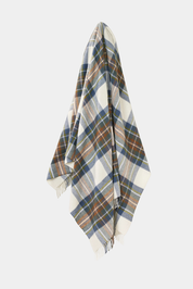 Bronte Tartan Throw-Muted Blue Stewart - Presence Hamilton
