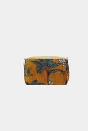 Velvet Pouch - Mustard Panther -Small - Presence Hamilton