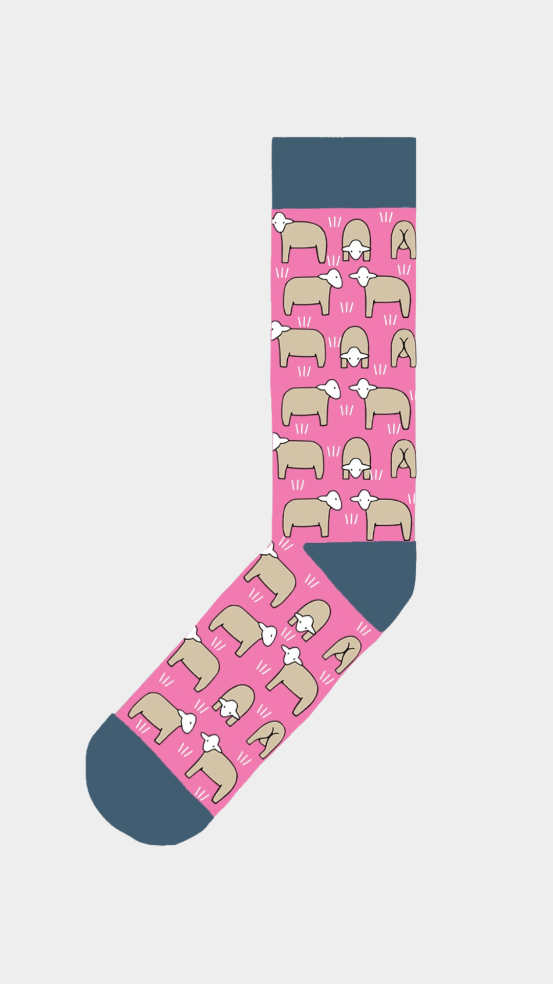 Red Tractor Socks- Sheep on Pink