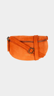 MAISON FANLI - Bum Bag - Suede Orange Brick - Presence Hamilton