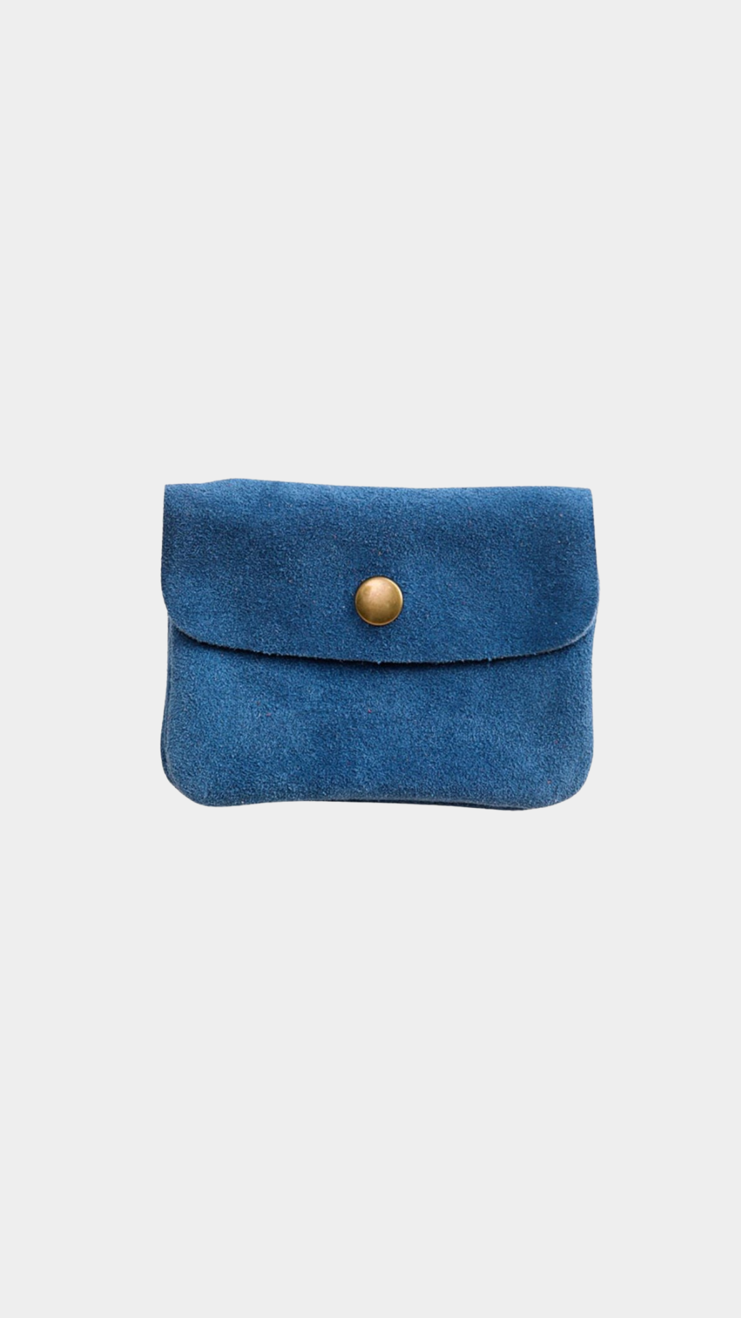 MAISON FANLI - Coin Purse -Suede Blue Jeans - Presence Hamilton