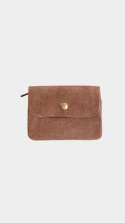 MAISON FANLI - Coin Purse - Suede Taupe - Presence Hamilton