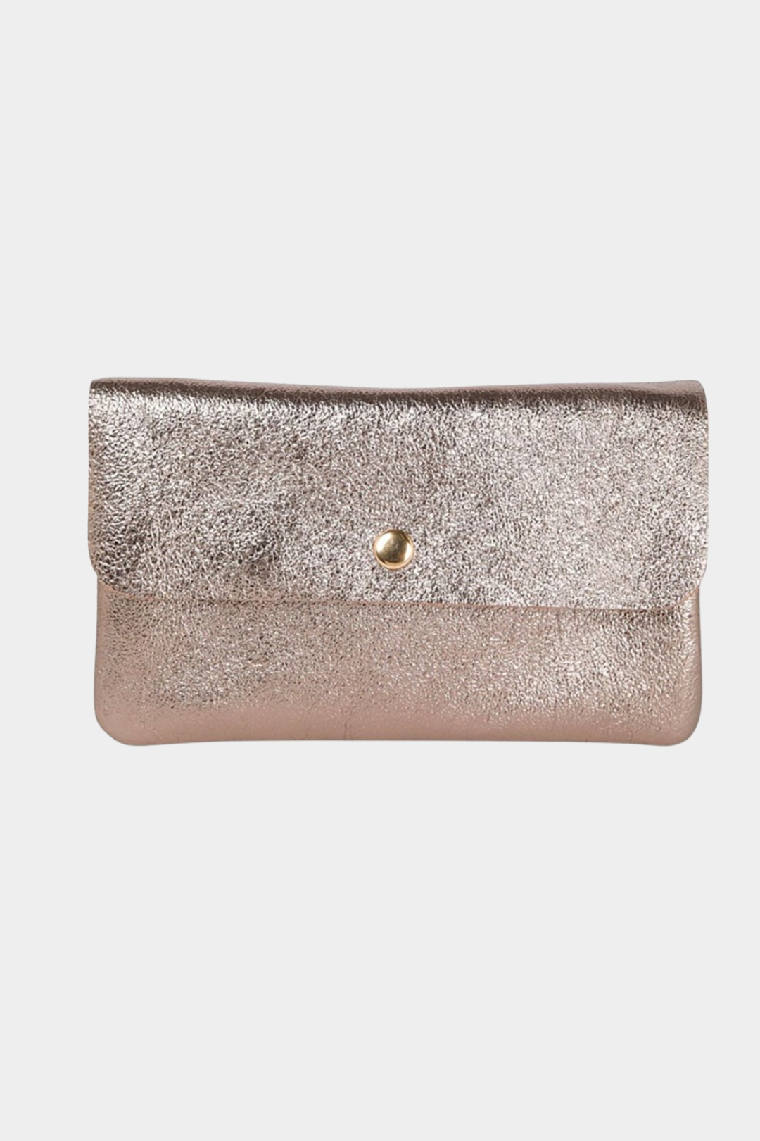 Maison Fanli Leather Clutch Cross Body - Metallic Champagne - Presence Hamilton