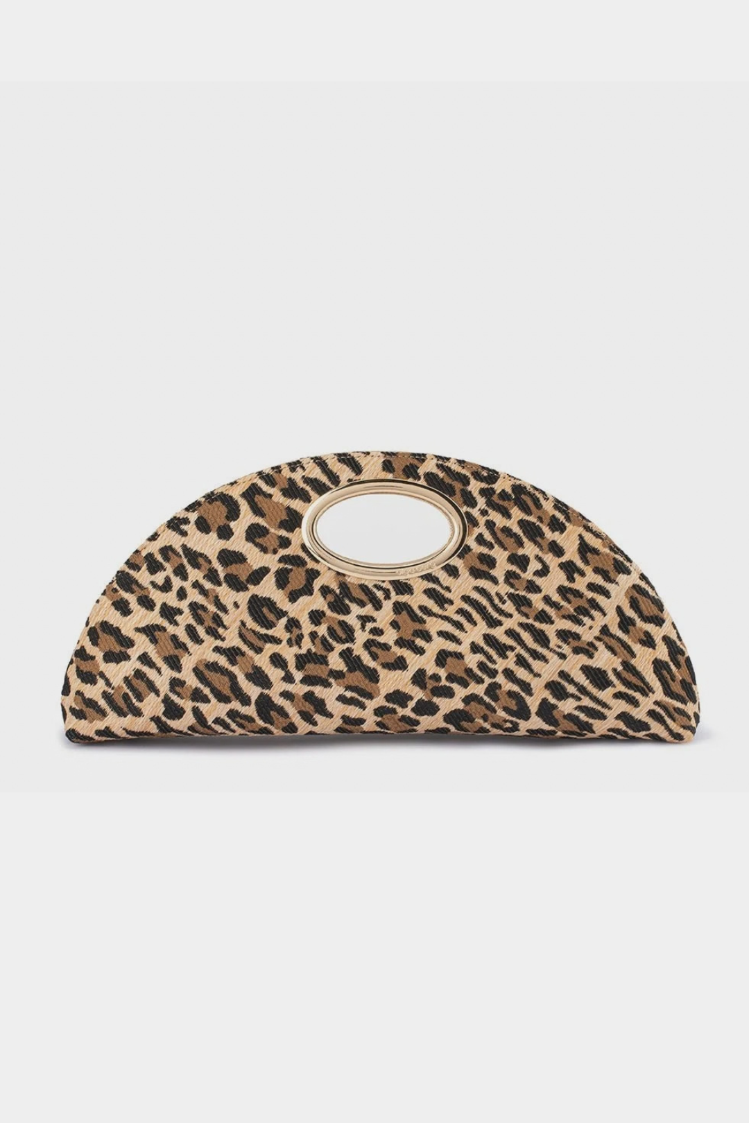 Geena Straw Clutch Bag -Leopard - Presence Hamilton