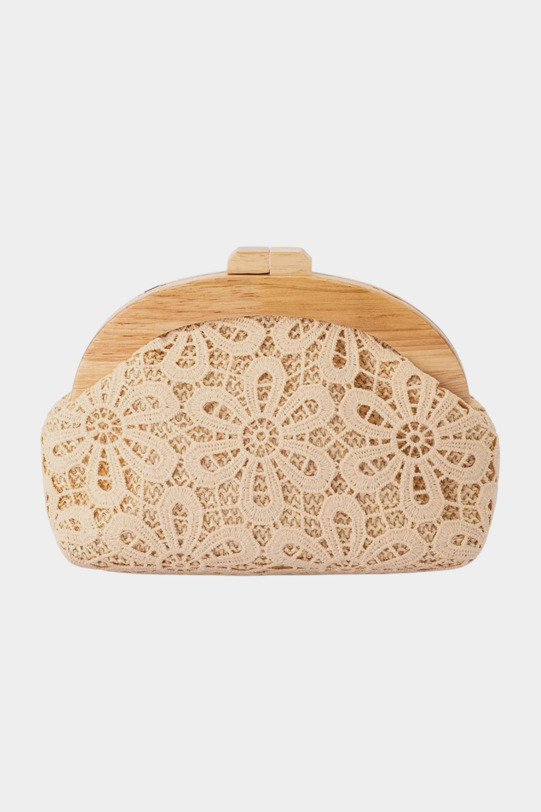 Bonnie Lace Clutch- Natural - Presence Hamilton