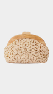 Bonnie Lace Clutch- Natural