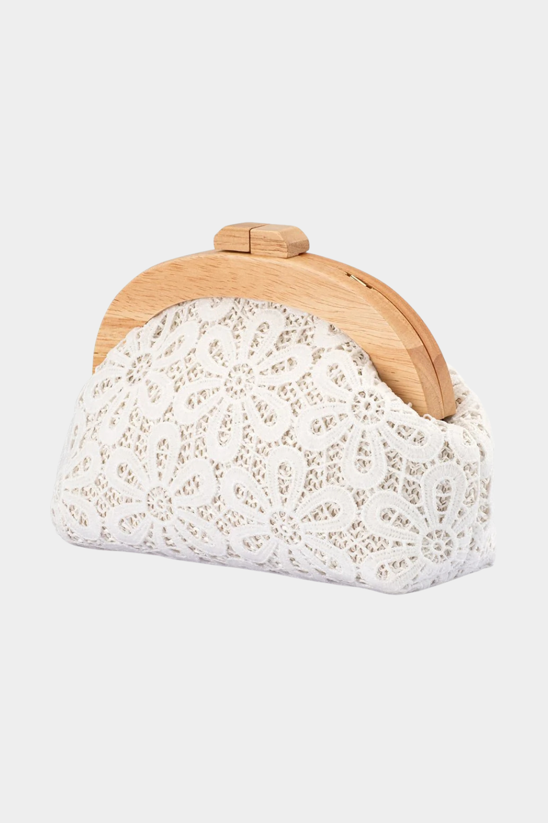 Bonnie Lace Clutch- White - Presence Hamilton