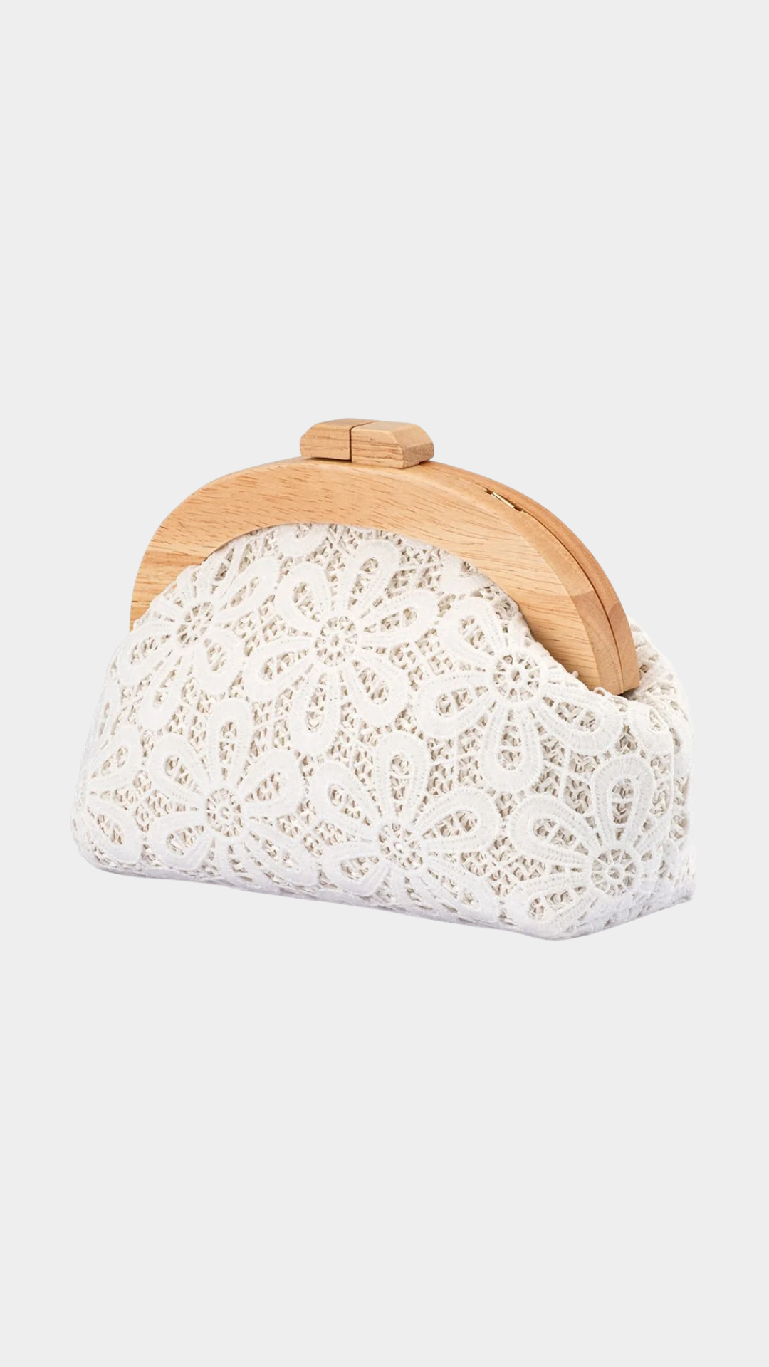Bonnie Lace Clutch- White - Presence Hamilton