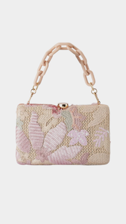 Greta Floral Clutch-Blush - Presence Hamilton