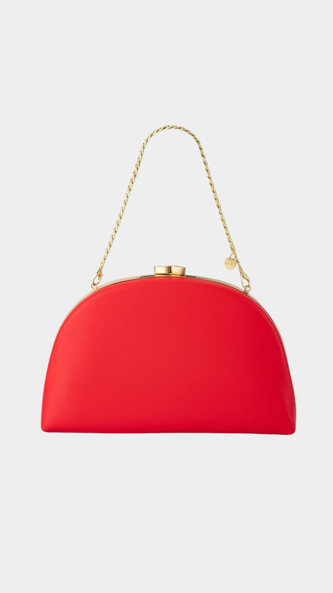 Celeste Curved Clutch- Red - Presence Hamilton