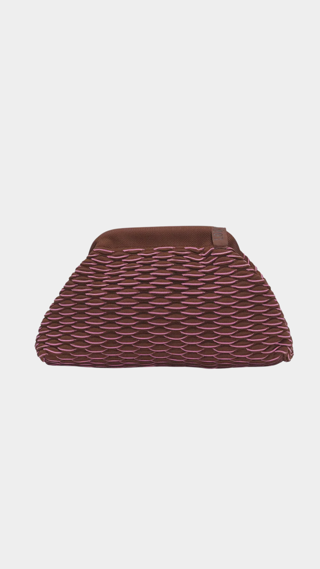 Emma Bag-94 Woven Chocolate & Pink