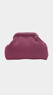 Emma Bag- 141 Chocolate & Hot Pink Geo
