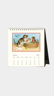 Desk Calendar- Vintage Cats
