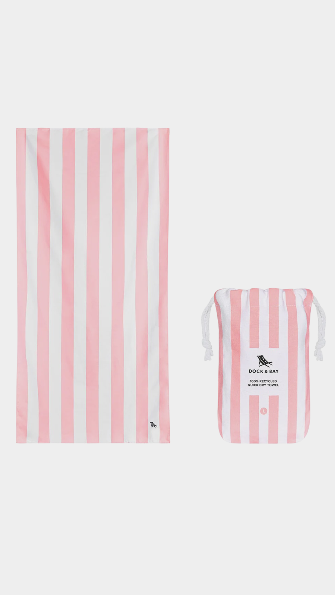 Quick Dry Beach Towel - Malibu Pink