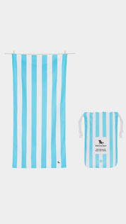 Quick Dry Beach Towel -Tulum Blue - Presence Hamilton