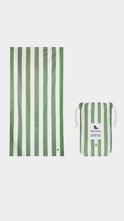 Quick Dry Beach Towel -Cayman Olive