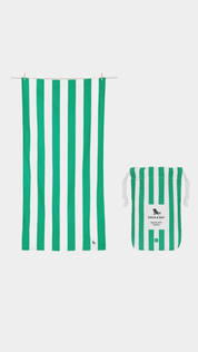 Quick Dry Beach Towel - Cancun Green