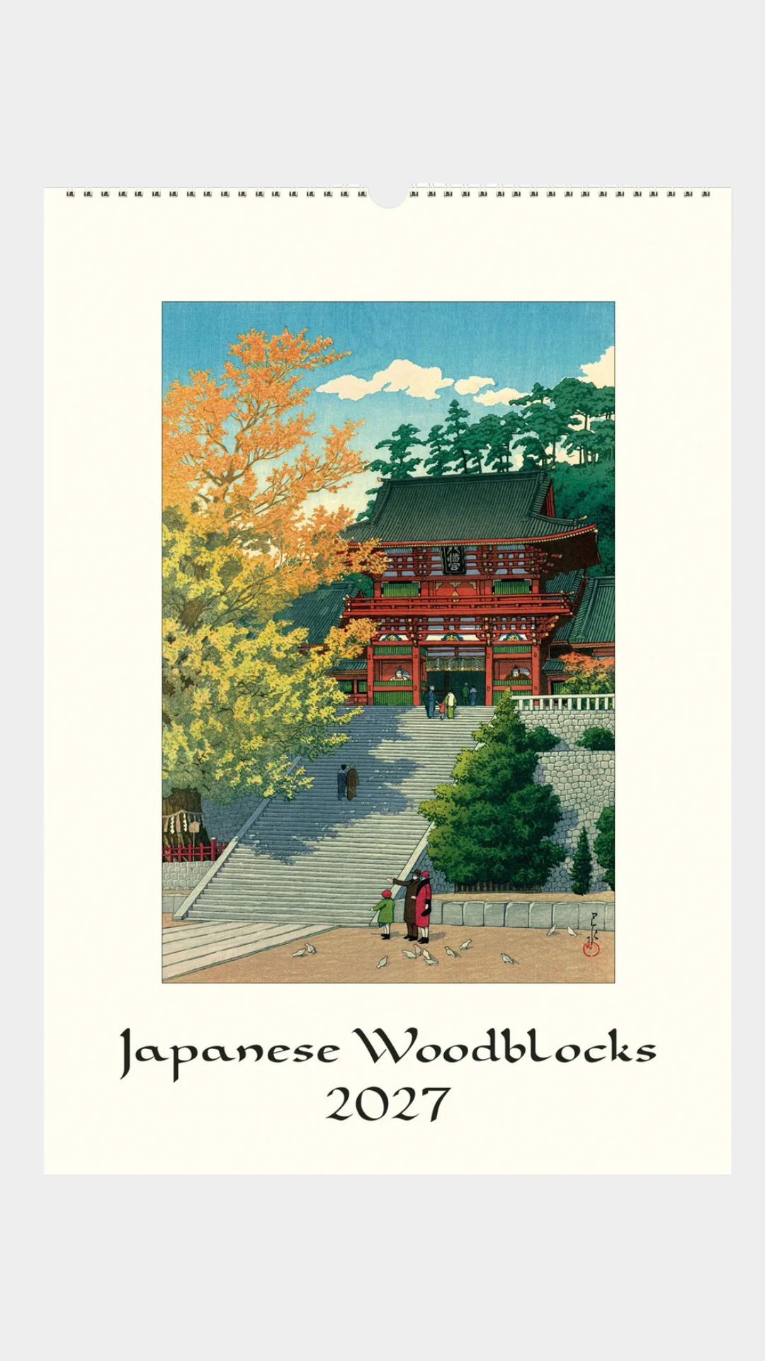 Wall Calendar- Japanese Woodblock - Presence Hamilton