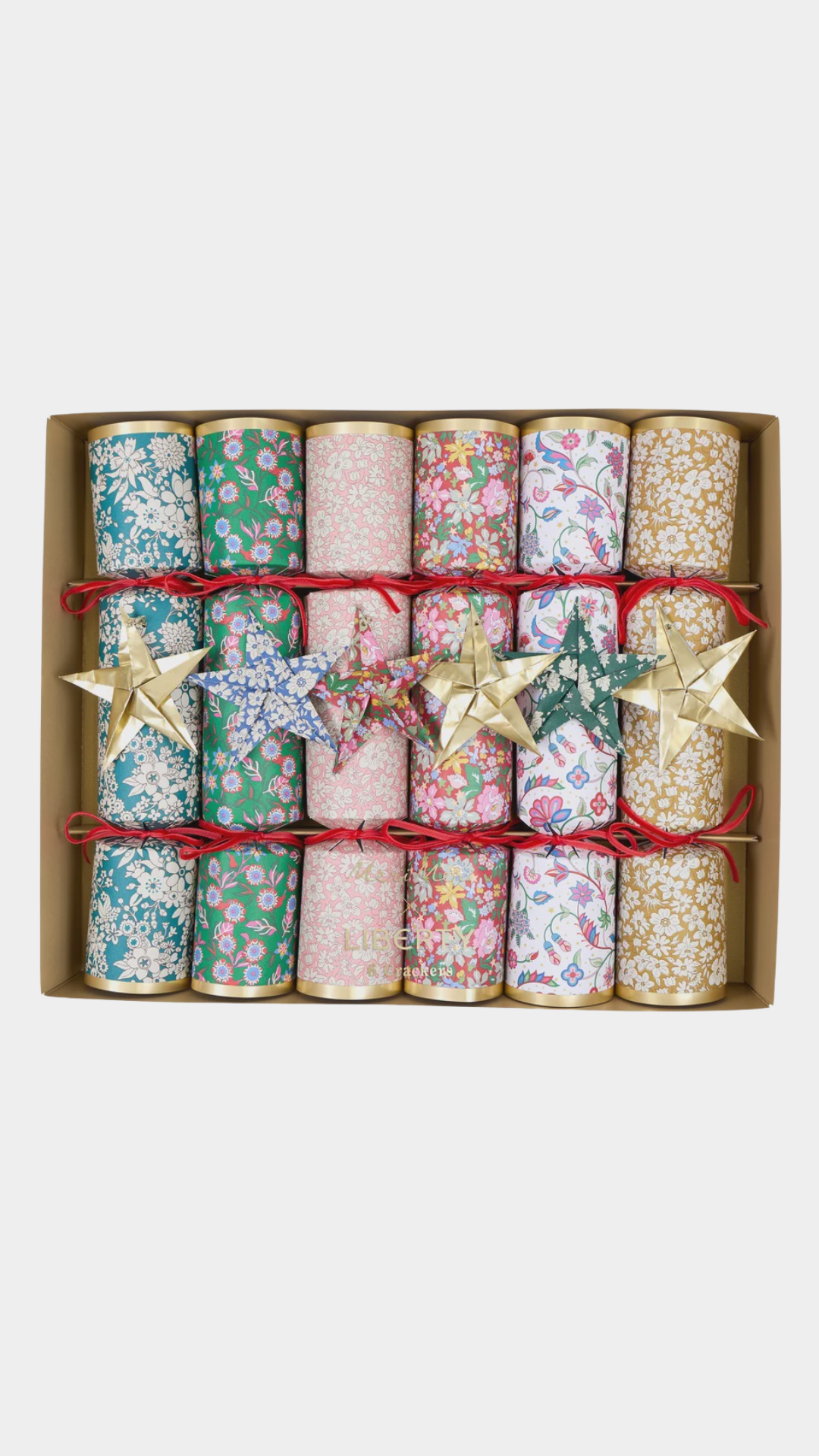 Liberty Origami Xmas Crackers - set 6
