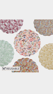 Reusable Large Plates - Liberty Rustic Hues - set of 6
