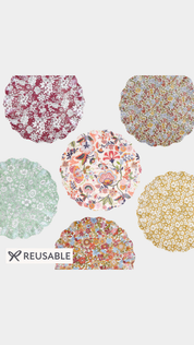 Reusable Small Plates - Liberty Rustic Hues- set of 6