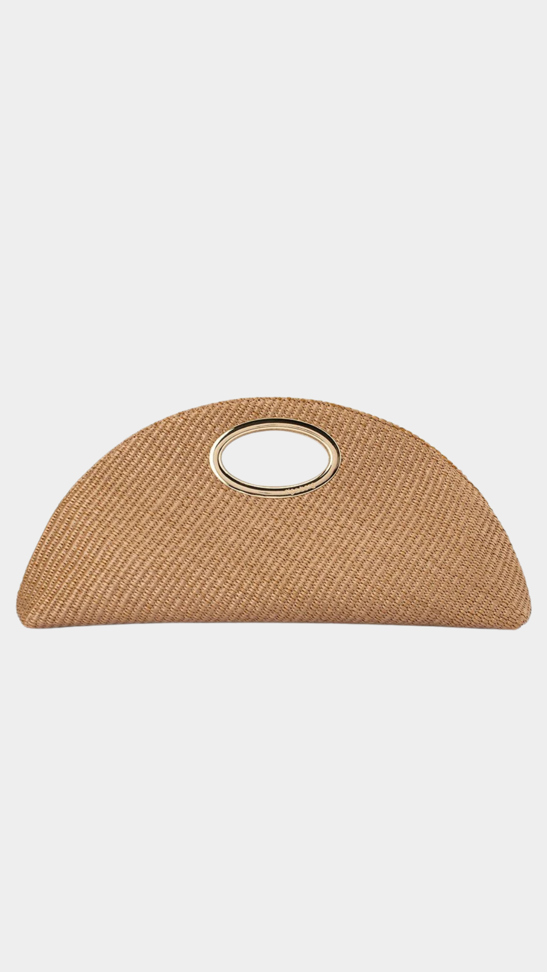 Geena Straw Clutch Bag - Natural