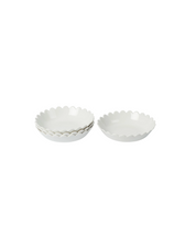 Scallop Bowls White- set of 4