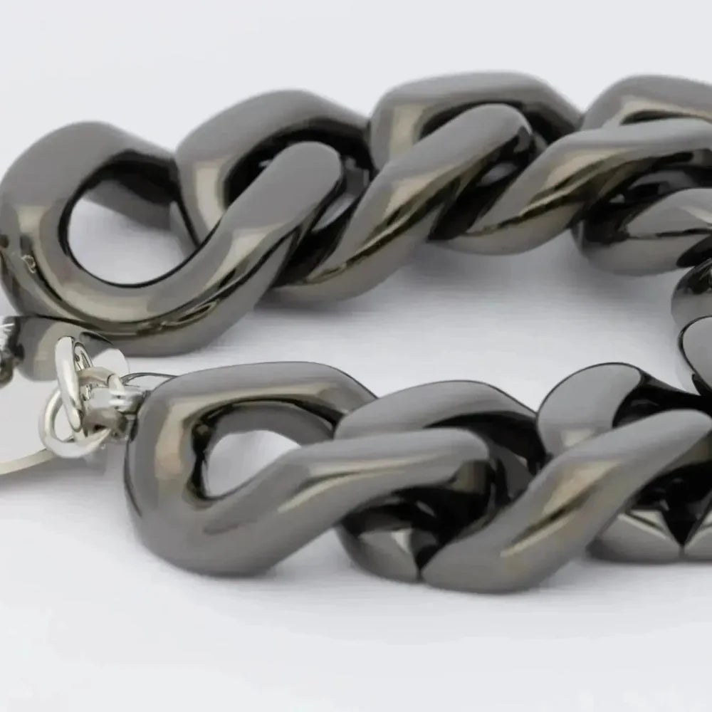 Flat Chain Bracelet Ultra Black