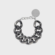 Flat Chain Bracelet Ultra Black