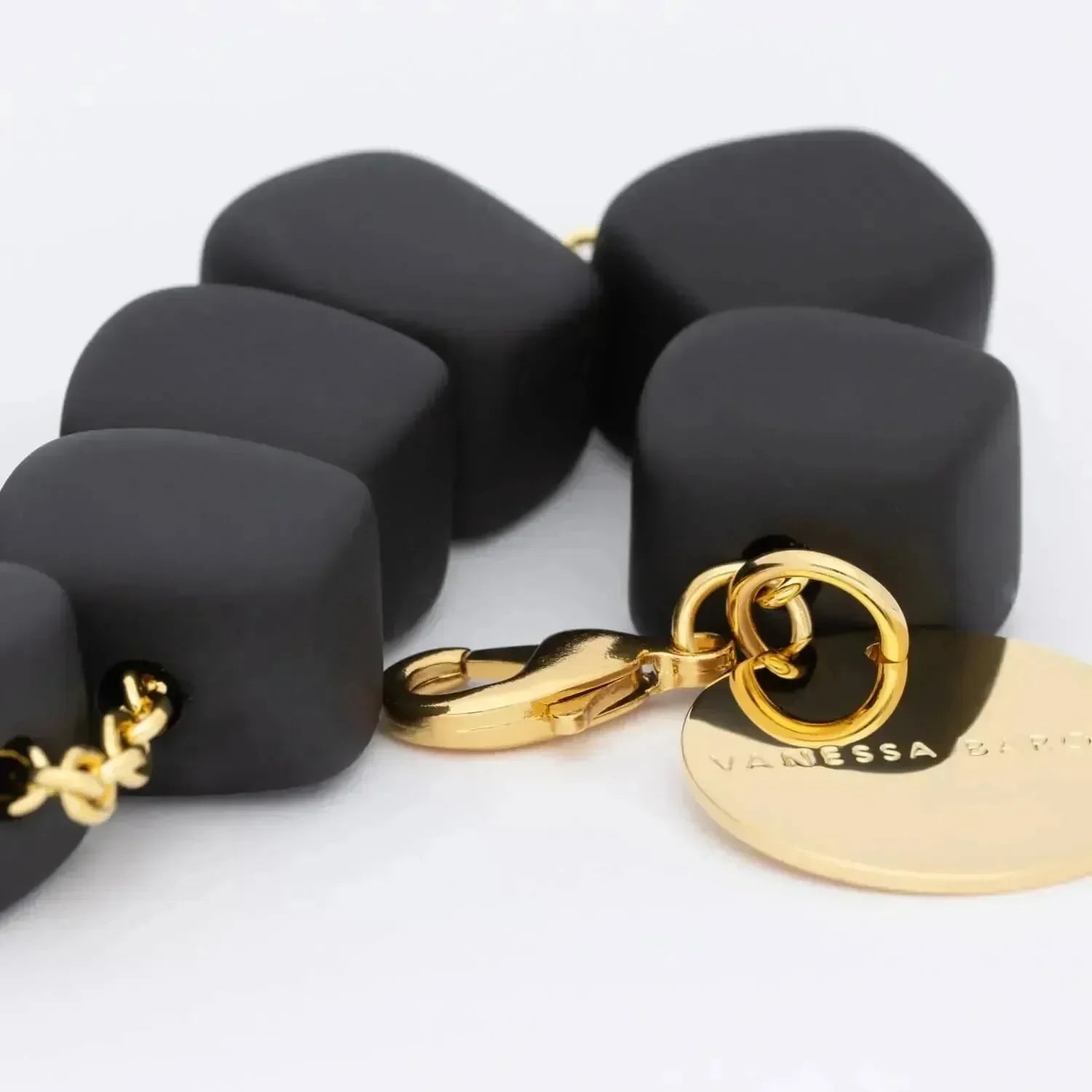 Mini Organic Shaped Bracelet Matt Black