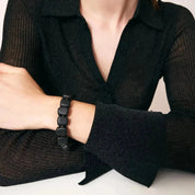 Mini Organic Shaped Bracelet Matt Black