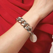Mini Flat Chain Bracelet Silver