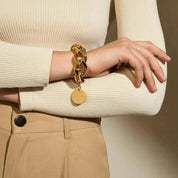 Flat Chain Bracelet Gold