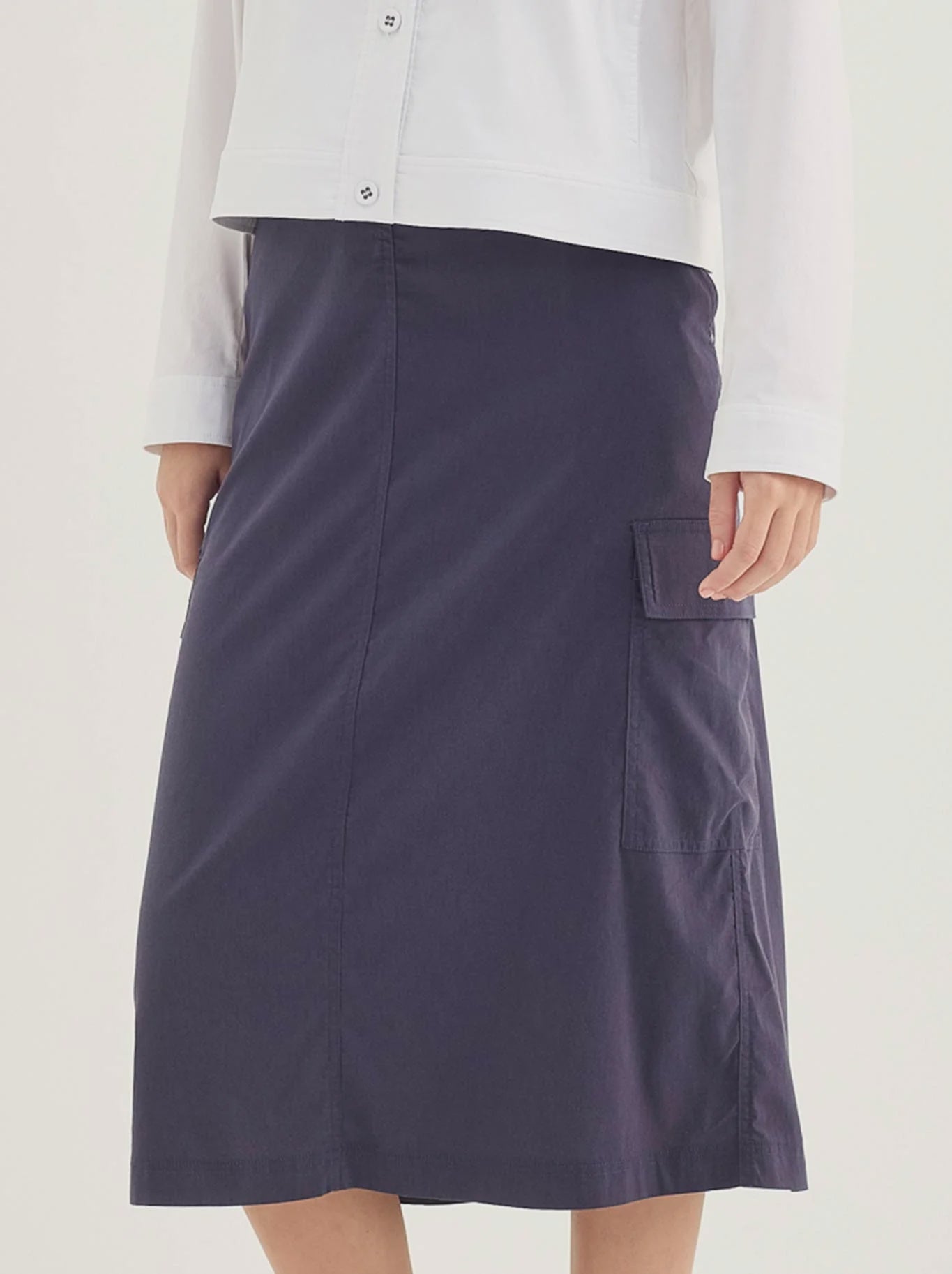 Acrobat Porter Skirt - Denim Marle