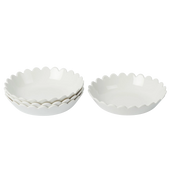 Scallop Bowls White- set of 4