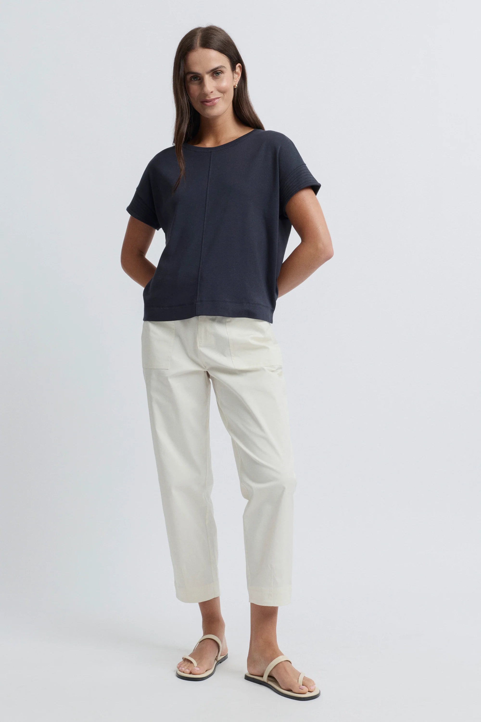 Solitude Tee- Navy