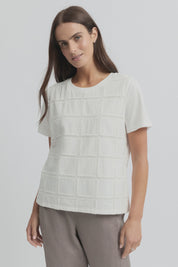 Lacet Tee- Ecru
