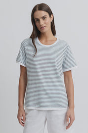 Marais Tee-  Mist Stripe