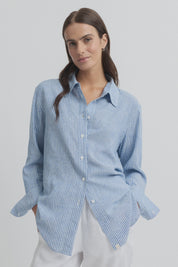Mornington Shirt-Chambray & Mist
