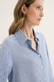 Mornington Shirt-Chambray & Mist